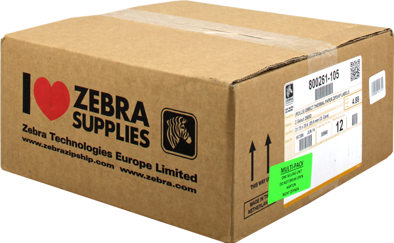 Zebra Z-Select 2000D Thermoetiketten 800261-105 