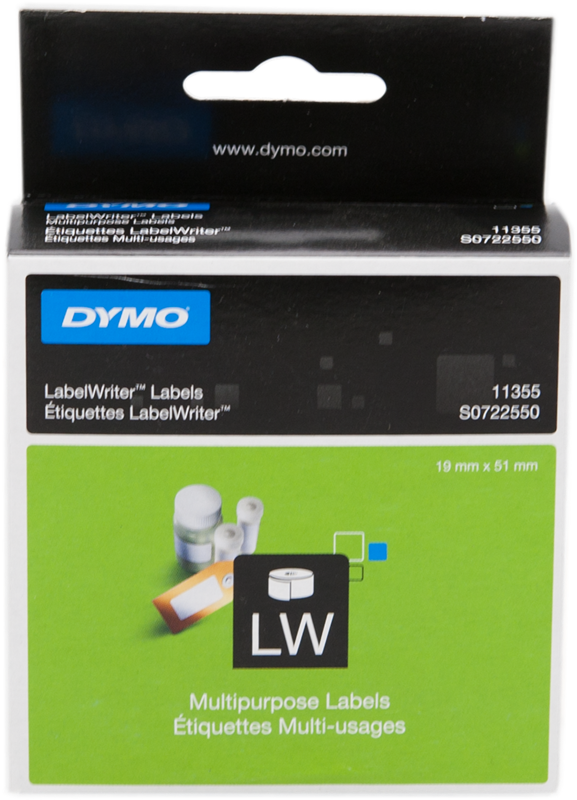 DYMO 11355 Universaletiketten 19x51mm Weiss
