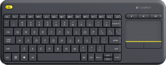 Logitech K400 Plus Tastatur Schwarz