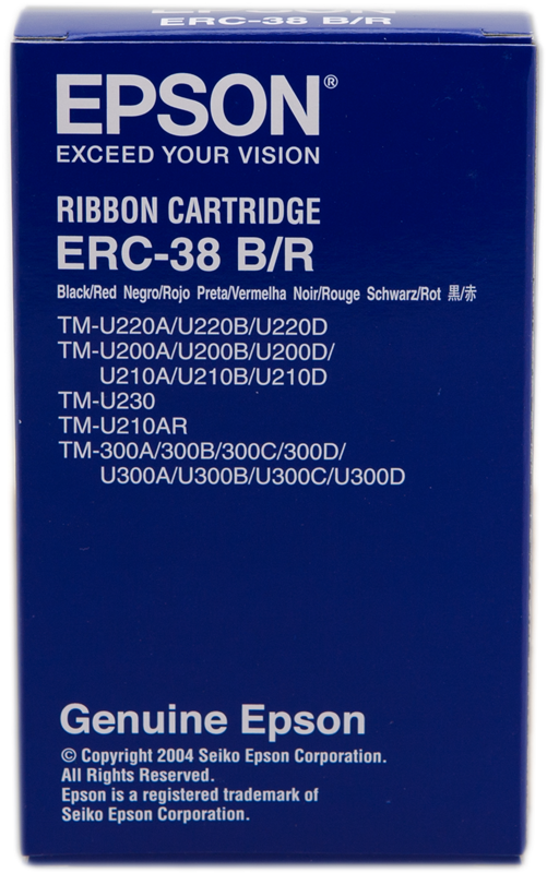 Epson ERC-38 BR Schwarz / Rot Farbband C43S015376